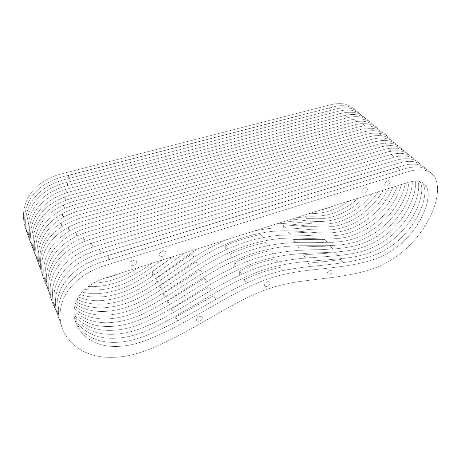 Vetor para Router CNC - Mesa de Centro – TableC - em Compensado Naval 30mm - Imagem 4