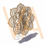 Vetor para CNC Laser - Mandala Nª S. de Fátima - em MDF 06mm