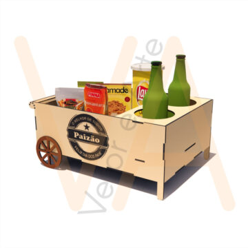 Vetor para CNC Laser - Carrinho de Cerveja - em MDF 03mm