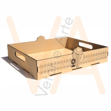 Vetor para CNC Laser - Bandeja Mandacaru - em MDF 03mm