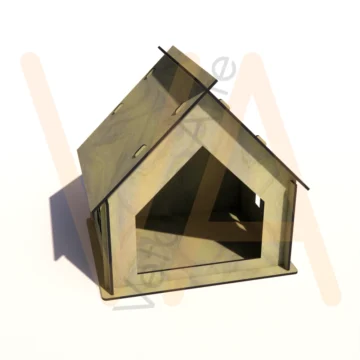 Vetor para CNC Laser - Casinha de Cachorro – Rex - em MDF 06mm