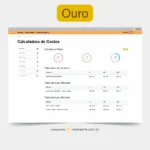 Vetor para CNC Laser - Calculadora – Plano Ouro – Anual - em MDF 03mm