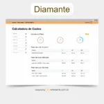 Vetor para CNC Laser - Calculadora – Plano Diamante – Anual - em MDF 03mm
