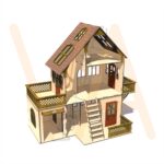 Vetor para CNC Laser - Casinha de Boneca, Helena - em MDF 03mm