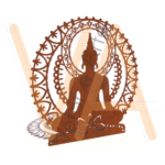 Vetor para CNC Laser - Mandala – Buda - em MDF 03mm