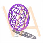 Vetor para CNC Laser - Mandala – Flor de Lotus - em MDF 06mm