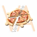 Disco de Pizza Fatiado