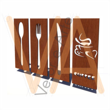 Quadro Talheres E Café
