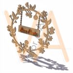 Vetor para CNC Laser - Guirlanda Bem Vindo - em MDF 03mm
