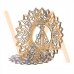 Vetor para CNC Laser - Mandala Nª Senhora - em MDF 03mm