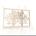 Vetor para CNC - Trio de Quadros – Lótus