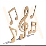 Apliques Notas Musicais