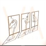Vetor para CNC - Trio Bailarina