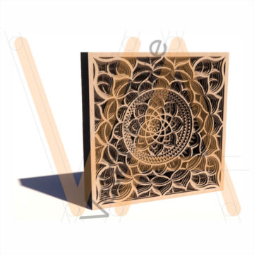 Quadro Mandala Atomus