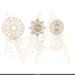 Vetor para CNC - Trio de Mandalas