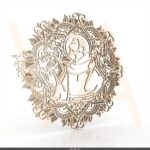 Vetor para CNC Laser - Mandala de São Francisco - em MDF 03mm