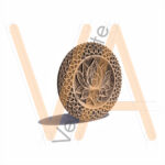 Vetor para CNC Laser - Mandala Lotus em Camada - em MDF 03mm