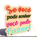 Vetor para CNC - Placa sonhos