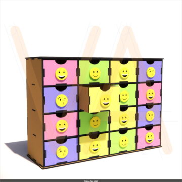Mini Gaveteiro Emoticon