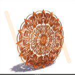 Vetor para CNC - Mandala da Paz
