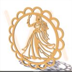Vetor para CNC - Mandala Orixá Oxun