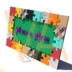 Vetor para CNC - Quadro – Puzzle