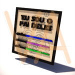 Vetor para CNC - Eu sou o pai Deles