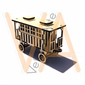 Mini Locomotiva a Vapor - Vagão Passageiro