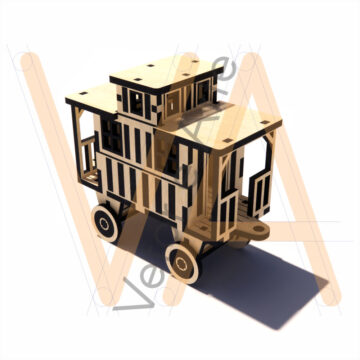 Mini Locomotiva a Vapor - Vagão Resteurante