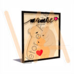 Vetor para CNC Laser - Quadro – Mamãe Urso - em MDF 03mm