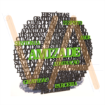 Vetor para CNC Laser - Nuvem Amizade - em MDF 03mm