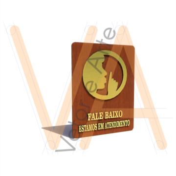 Placa Sinalização Silêncio