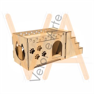 Casinha e Escadinha de Gato 3mm