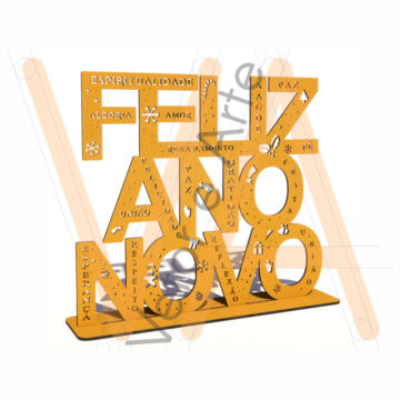 Centro de Mesa Feliz Ano Novo