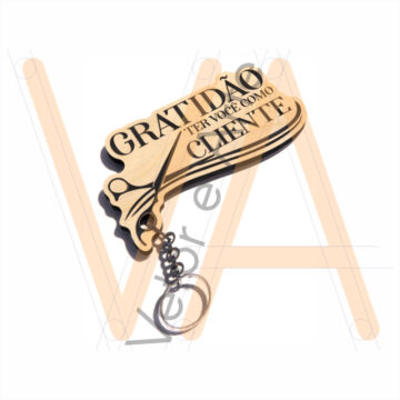 Chaveiro Gratidão Cliente