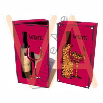 Expositor Duplo de Vinho / Rolhas