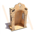 Vetor para CNC Laser - Capela 14 cm - em MDF 03mm