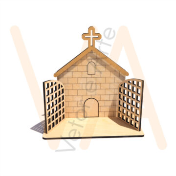 Vetor para CNC Laser - Capelinha Imagem Pequena - em MDF 03mm - Imagem 2