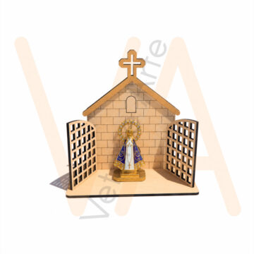 Vetor para CNC Laser - Capelinha Imagem Pequena - em MDF 03mm