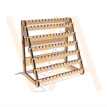Vetor para CNC Laser - Display Brincos 6mm - em MDF 06mm