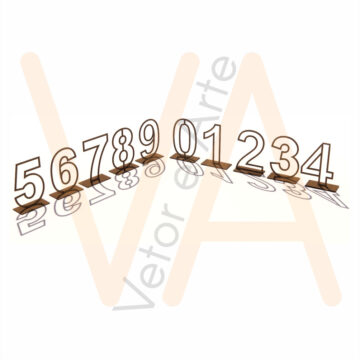 Numeros na Base 20cm