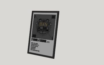Vetor para CNC Laser - Quadro – BTS - em MDF 03mm