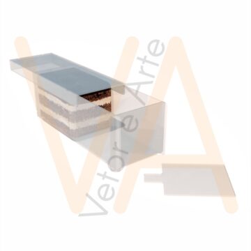 Vetor para CNC Laser - Expositor de Bolo M - em Acrilico 03mm