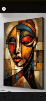 Vetor para CNC Laser - Quadro Mulher Abstrata - em MDF 03mm