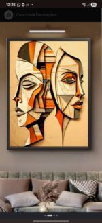 Vetor para CNC - Quadro – Irmãs Abstratas