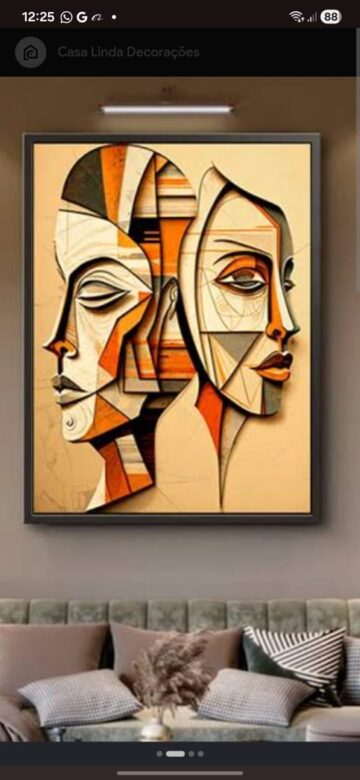 Vetor para CNC - Quadro – Irmãs Abstratas