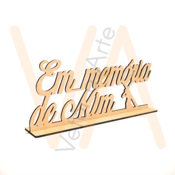 Vetor para CNC Laser - Totem Em Memória de Mim - em MDF 03mm