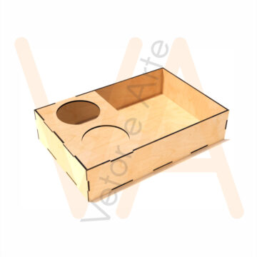 Vetor para CNC Laser - Bandeja Petiskos - em MDF 03mm