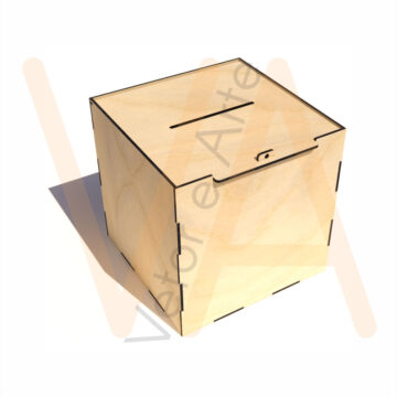 Vetor para CNC Laser - Caixa Urna 20×20 - em MDF 03mm