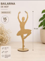 Vetor para CNC Laser - Centro de Mesa – Bailarina - em MDF 02,5mm